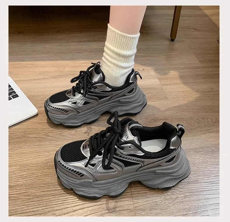 2026 Platform Sneakers for Women Casual Non Slip Thick Sole Sports Shoes Woman Comfortable Casual Sports Shoes Zapatos Mujer image 5