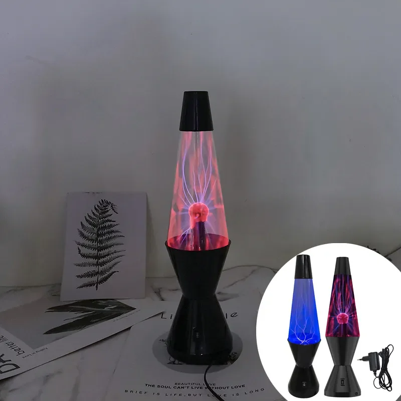 Plasma Ball Table Lamp - Interactive Lightning Night Light & Negative Ion Air Purifier for Bedroom