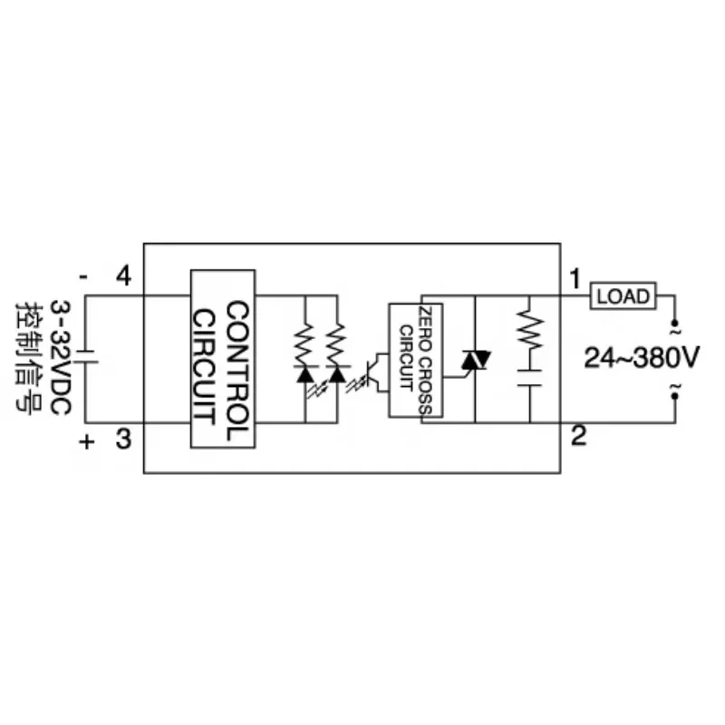 Твердотельное реле SSR-100DA 100A