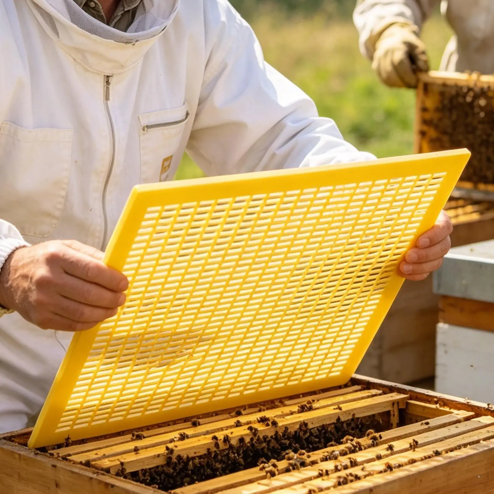 10Pcs/set Bee Mesh Excluder bee queen isolation board Anti-Escape Separation Trapping Grid Net Tool Separated Board