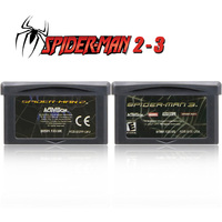 GBA Game SPIDER MAN Series 32 Bit Video Game Cartridge Console Card SPIDER MAN 2 SPIDER MAN 3 For GBA/SP/DS