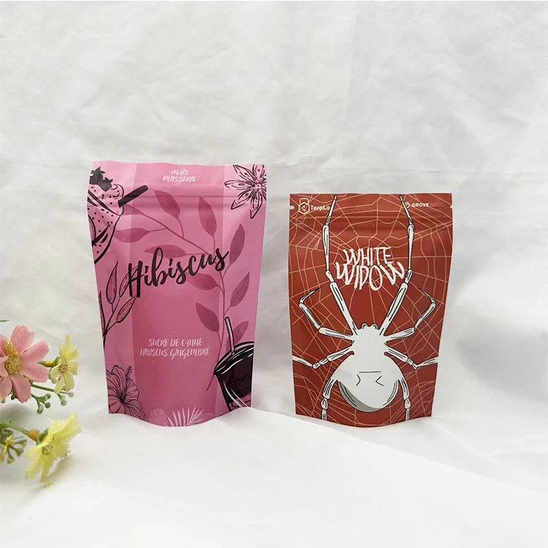 Custom Printed Resealable Bags Aluminum Foil Mylar Zipper Bags Coffee Tea Candy Gift Bag view 4