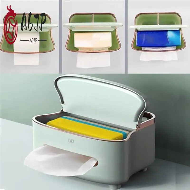 

A67P-многофункциональный креативный держатель для салфеток с отделением для сотового телефона, держатель для салфеток для дома