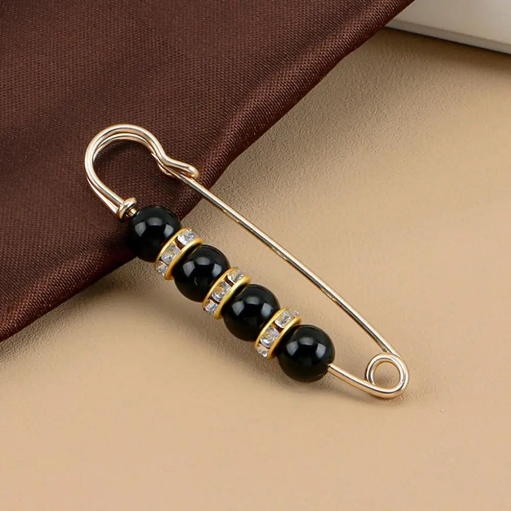 Pants Waistband Tightener Loose Waistline Fixing Clip 2pcs Faux Pearl Waist Tightener Pins Reusable No-sew Waistband for Loose