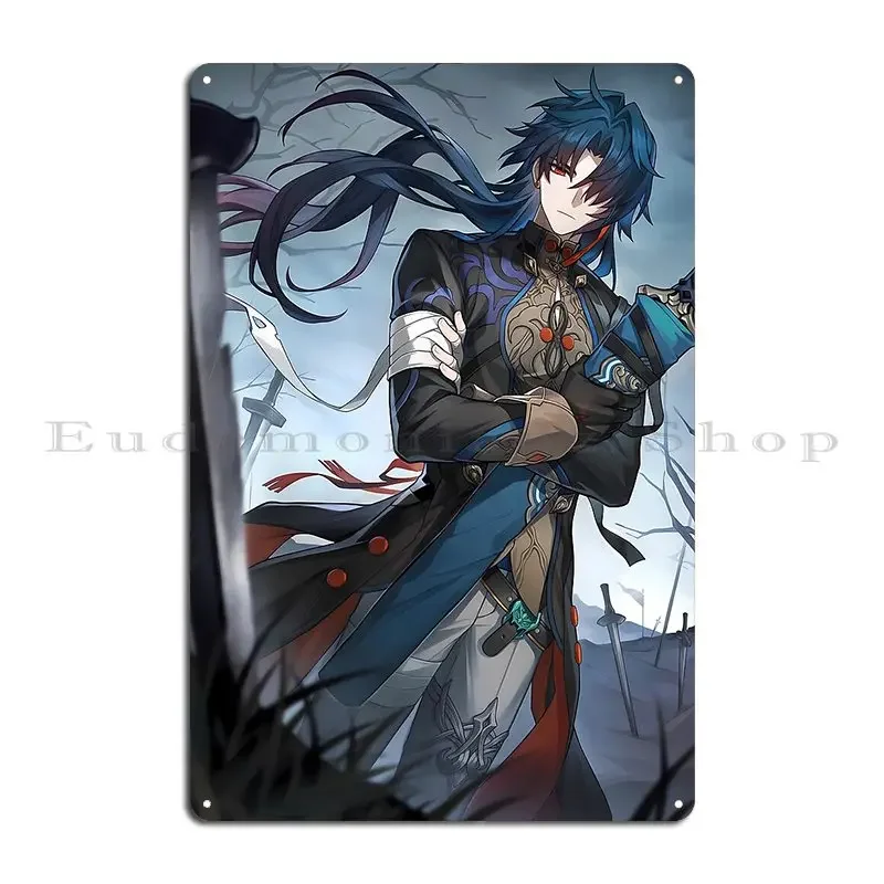 Blade Honkai Star Rail Metal Plaque Club Garage Cinema Design Custom Tin Sign Poster
