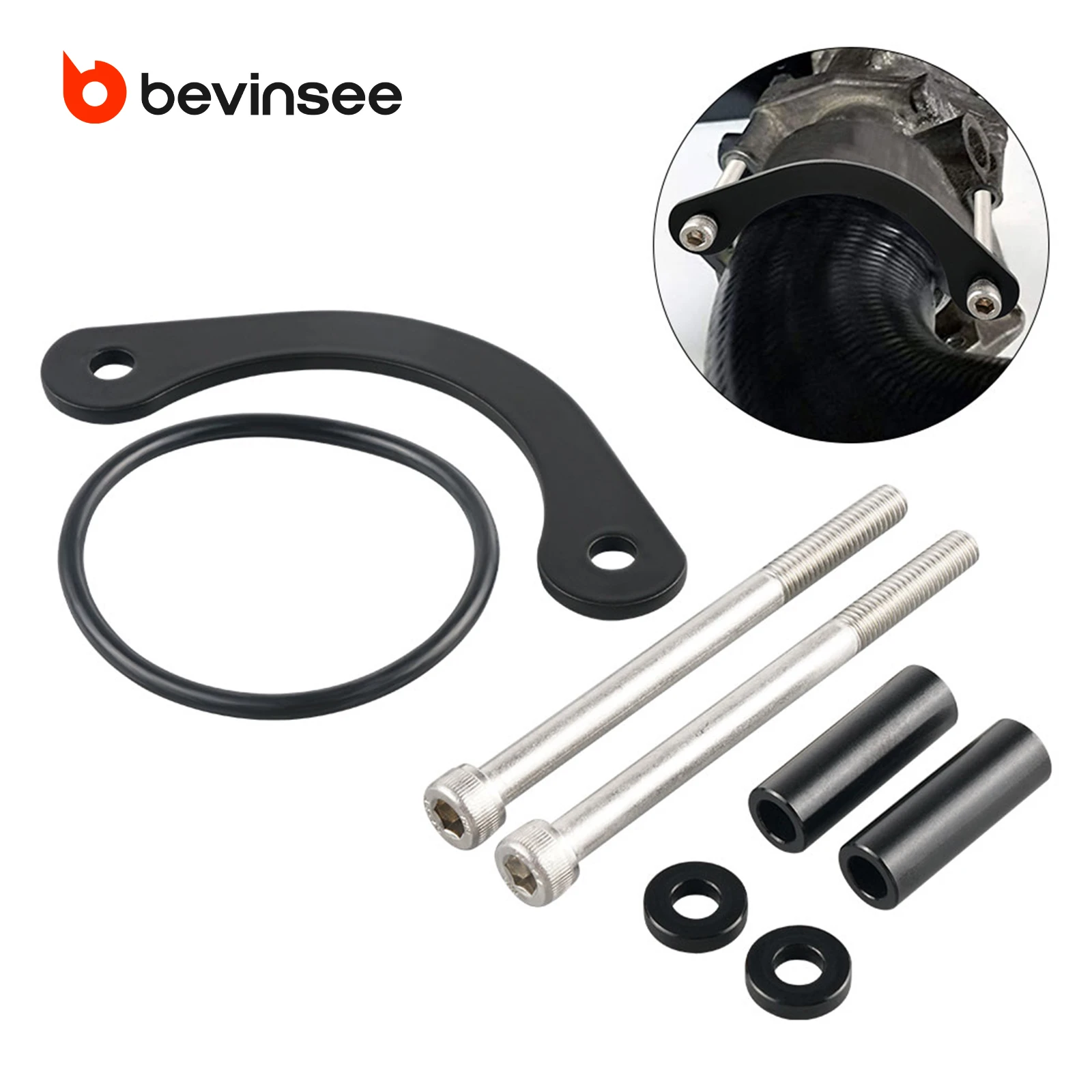 

BEVINSEE TDI Upper Intake Hose Collar Kit to Manifold, for VW Golf/for Jetta/for New Beetle BEW Engine, for Passat BHW Engine
