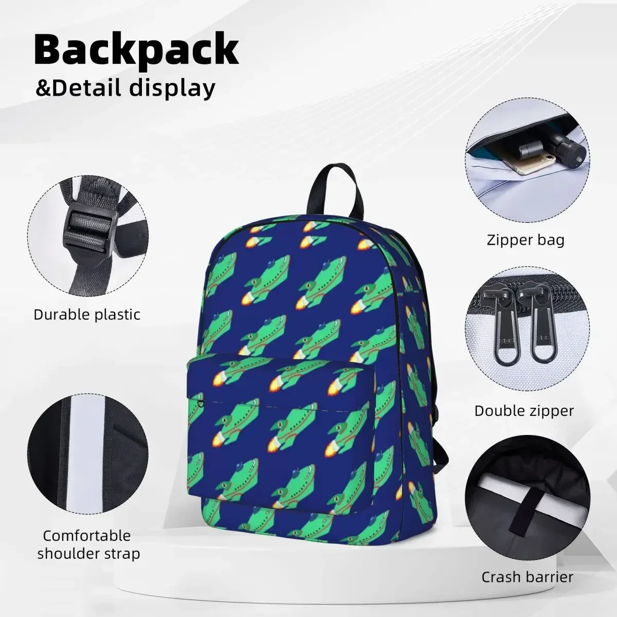 Space... It Looks Like It Goes On Forever... Backpacks Bookbag School Bags Cartoon Laptop Rucksack Shoulder Bag Large Capacity