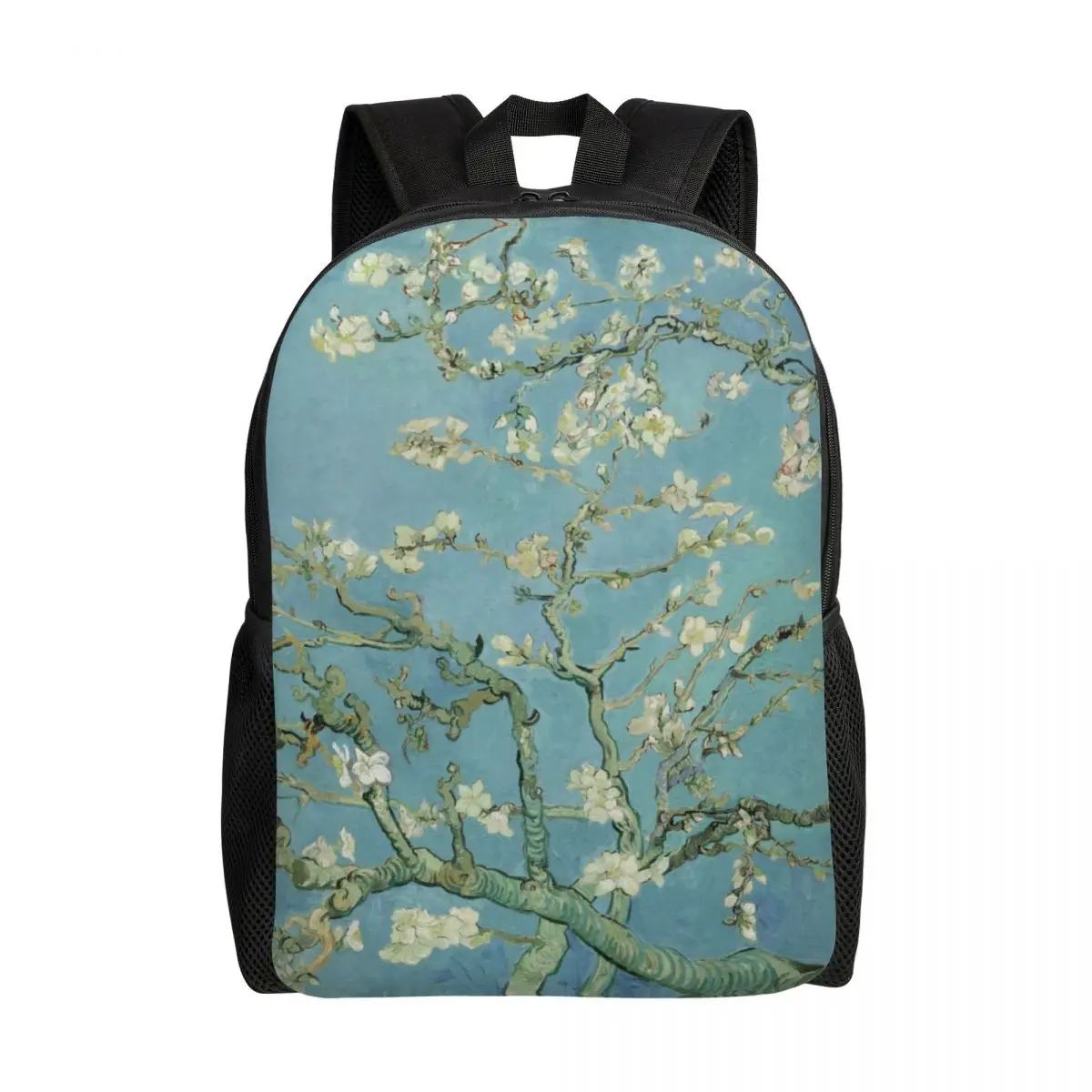 Almond Blossoms By Vincent Van Gogh Backpacks for Boys Girls Flowers Painting College School Travel Bags Bookbag 15 Inch Laptop