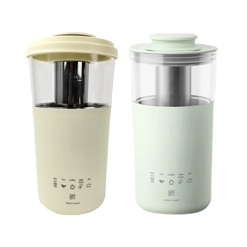 

Multifunction Milk Tea Maker Flower Fruit Tea Milk Foam Stirring Small Coffee Machine Home Office