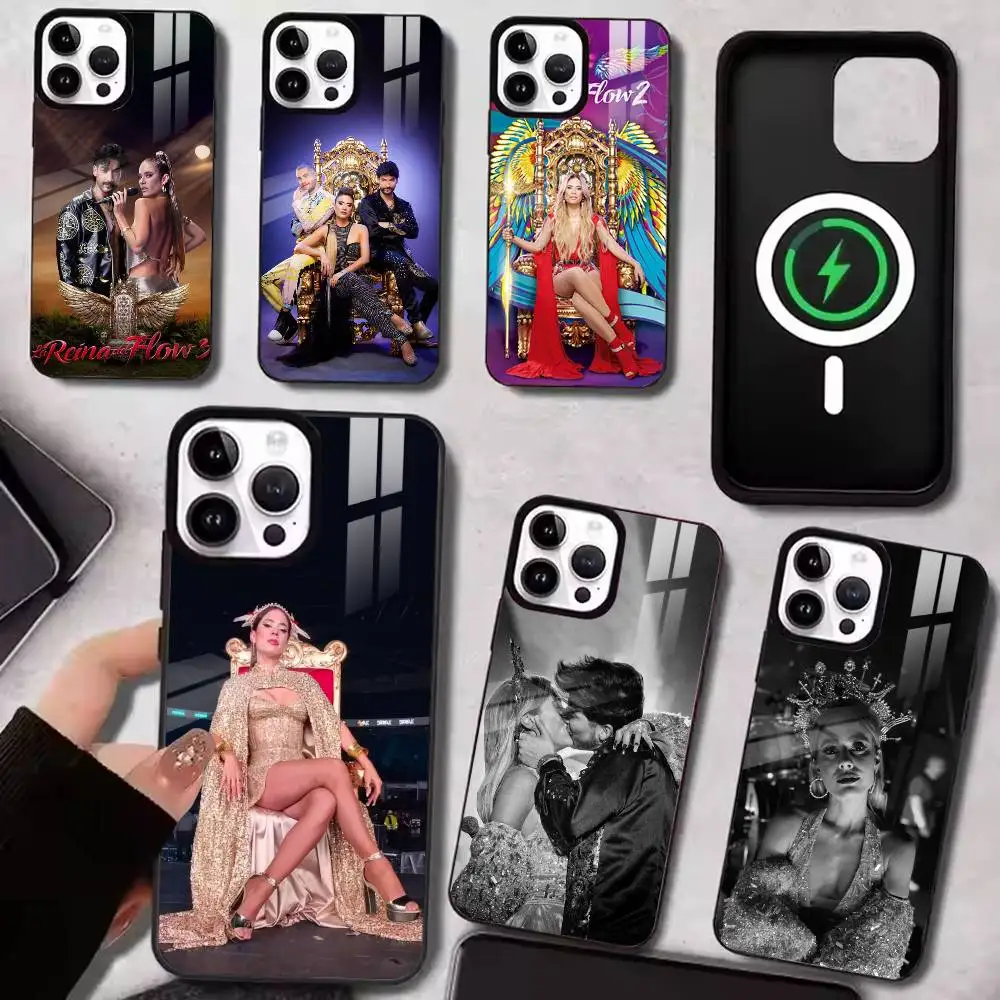 Чехол для телефона Yeimy-La Reina Del Flow -ES с магнитным креплением для iPhone 15, 11, 17, 14, 13, 12, 16 Plus, Pro