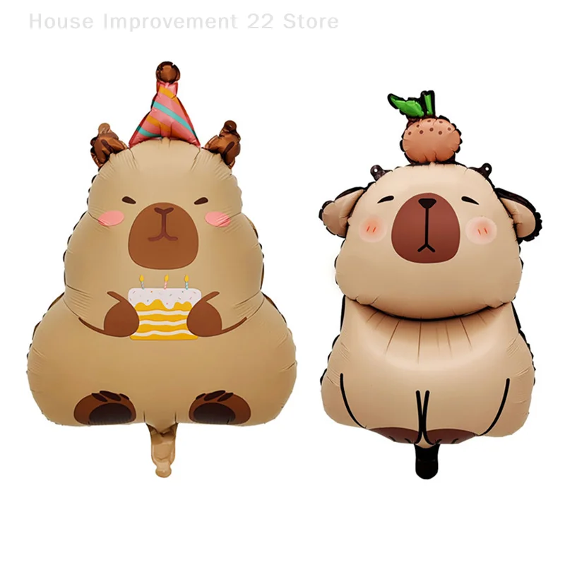 Palloncini per feste Capybara Decorazioni per feste di compleanno Palloncini in pellicola di alluminio Capybara Baby Shower Ragazzi Ragazze Regali giocattolo Articoli per feste