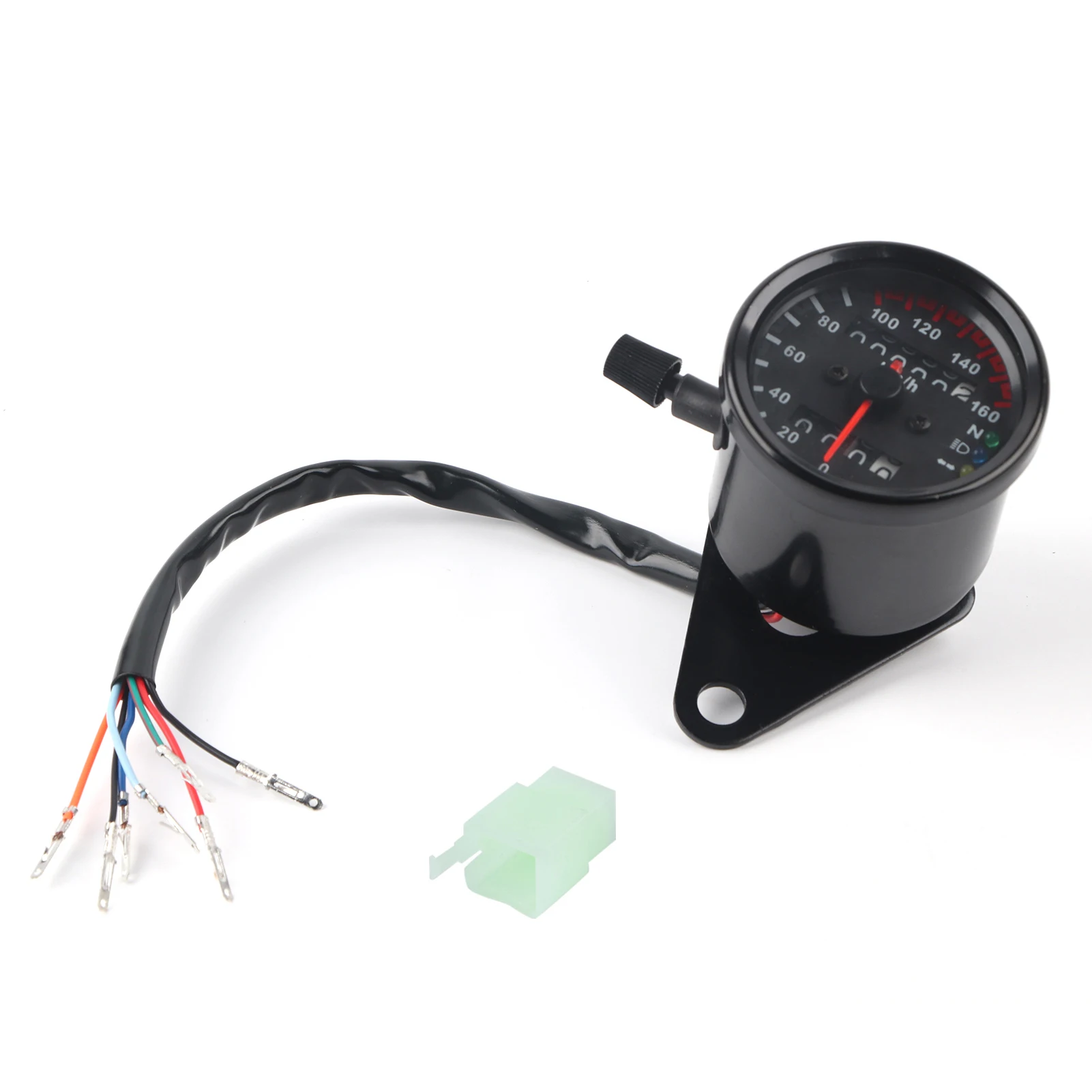 1 st Universele Motorfiets Kilometerteller Snelheidsmeter Gauge Signaal Dual Digitale Display KM/H Universele Snelheidsmeter