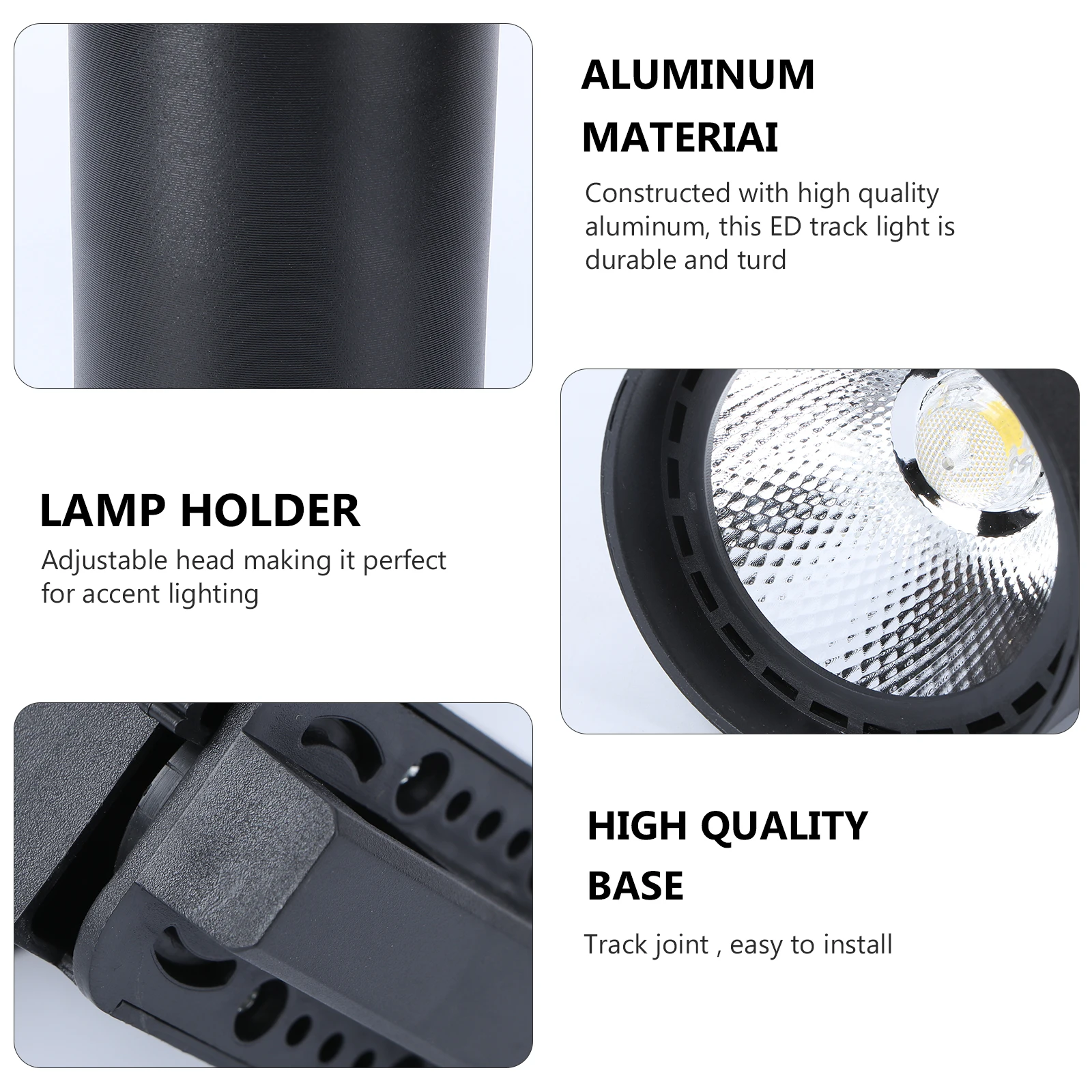 

20 W COB LED Track Light Spotlight Surface Mounted Retail Lighting Lamp for Clothing Store Ceiling Wall Adjustable