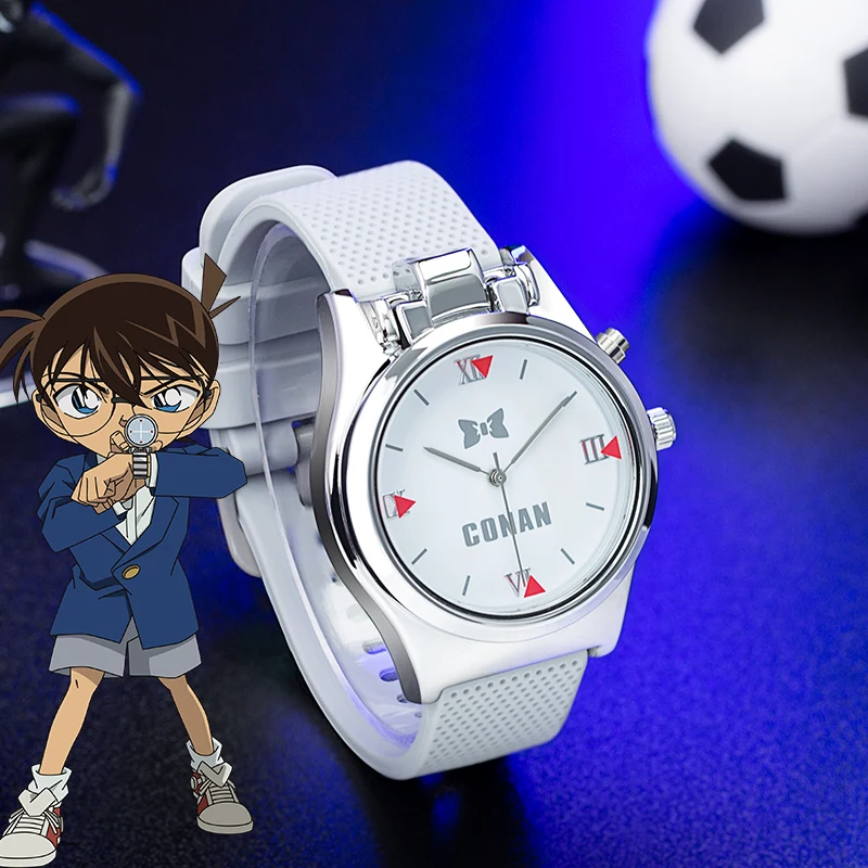 Detective conan-clamshellアニメレーザーウォッチ,防水,コスプレキャラクター,shinichi a,漫画のキャラクター,新しい到着