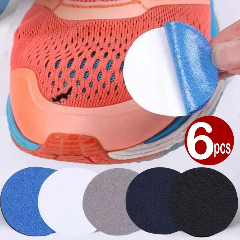 6PCS Shoe Heel Repair Patch Kit Self Adhesive Inside Shoe Patches Holes Leather Heel Pads Shoe Glue Sole Repair Shoe Repair Glue