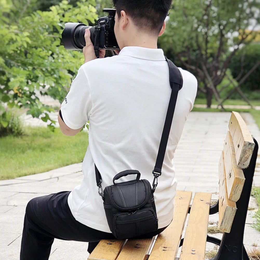 DSLR Camera Bag Waterproof Camera Case Shoulder Bag for Canon EOS 4000D 2000D 750D Nikon D40 P600 D3100 D3300 D7100 Sony RX10M3