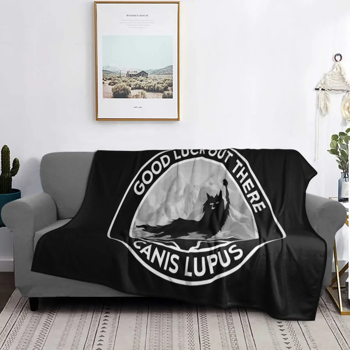 

Fantastic Mr Fox Wolf Canis Lupus Fill Blankets Soft Flannel Throw Blanket Plush for Bed Living room Picnic Travel Home Sofa