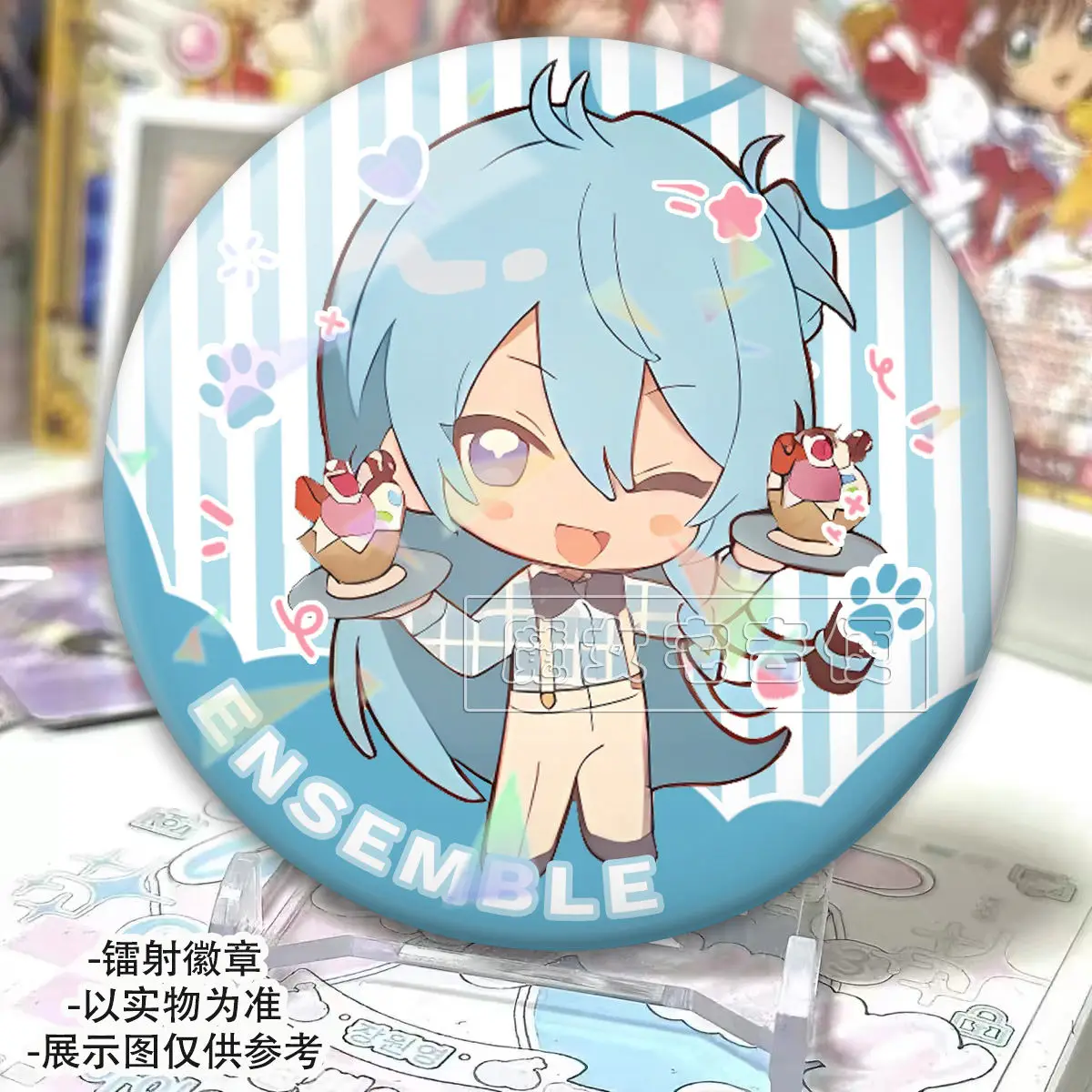 ساكوما ري تومو هيوري تسوكيناجا ليو رين أماجي بروش الملابس BagLapel دبوس تذكارية زر لينة قبعة الزخرفية شارة هدية