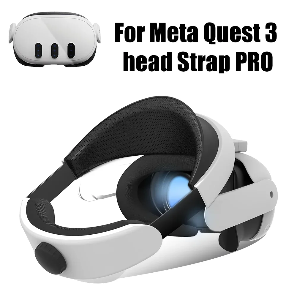 For Quest 3 Halo Strap Comfortable and Adjustable Compatible with Various Head Sizes PU Material For Meta Quest 3 Head Strap