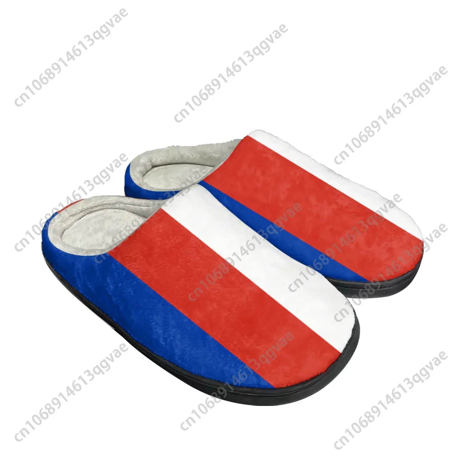 

Russian Flag Home Cotton Custom Slippers Mens Womens Sandals Russia Plush Bedroom Casual Keep Warm Shoes Thermal Slipper