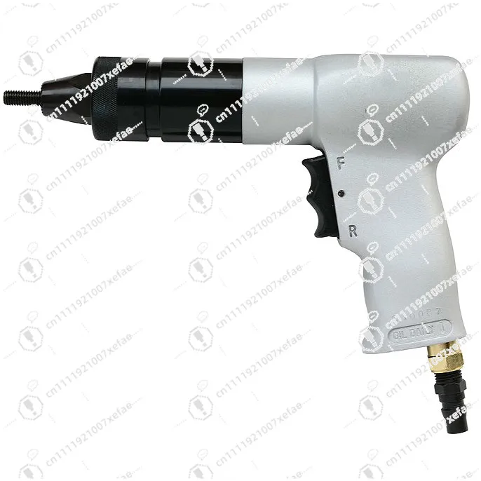 

Pneumatic setting rivet nut tool with quick-change 1/4"& 5/16" mandrel forward and reverse action