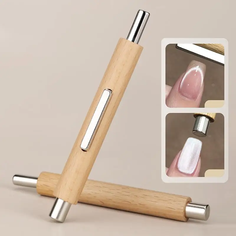 3 In 1 Multi-function Cat Eye Magnet For Nail Art Strong Thick Magnetic Stick Large Cylindrical Nail Tool Manicure DIY