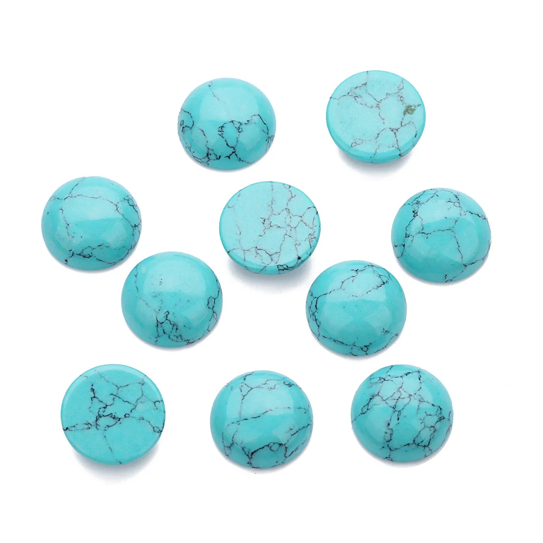 10pcs Round Onyx Cabochons for DIY Jewellery Making