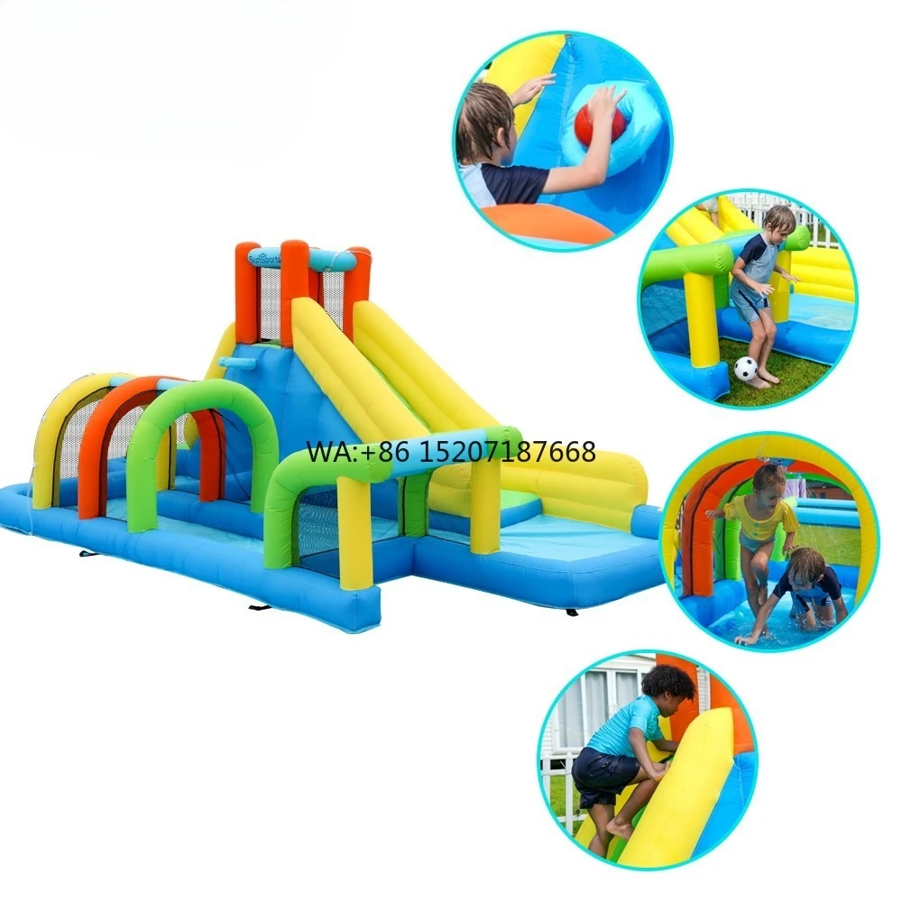 Pool and Water Slide Home Use 135kg Capacity Custom Eco-Friendly Outdoor Inflatable Bounce House with