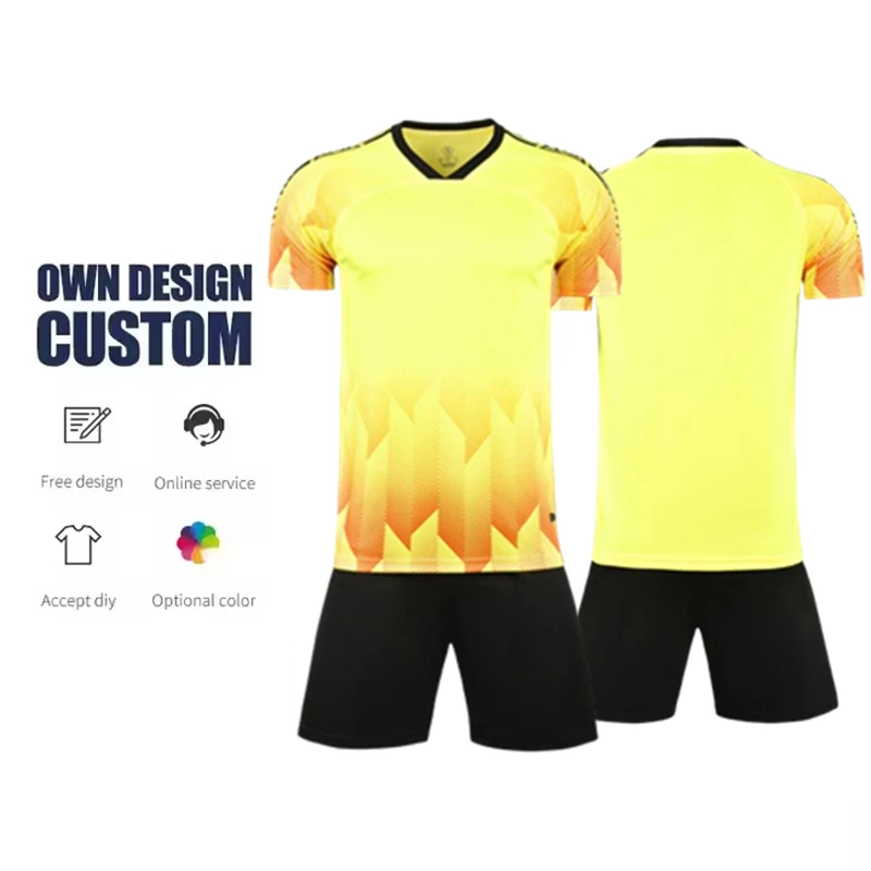 زي تدريب كرة القدم من البوليستر بنسبة 100% عالي الجودة للجنسين OEM مع مجموعة طباعة الاسم للبالغين #1