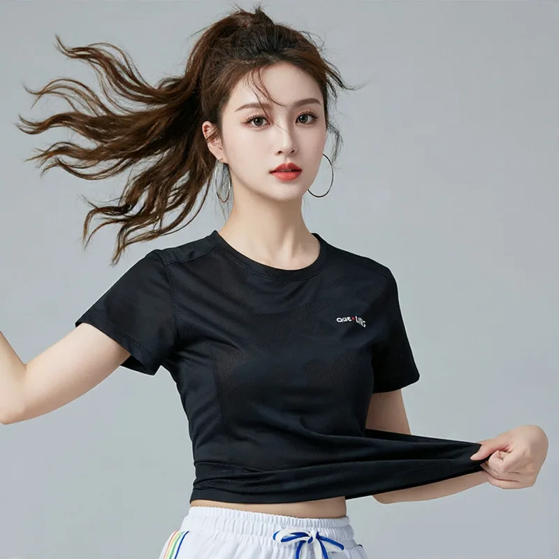 Quick Dry Camo Pattern Athletic Tee Round Neck Short Sleeve Breathable Stretchy Slim Shirt for Gym Jogging Fitness Training
