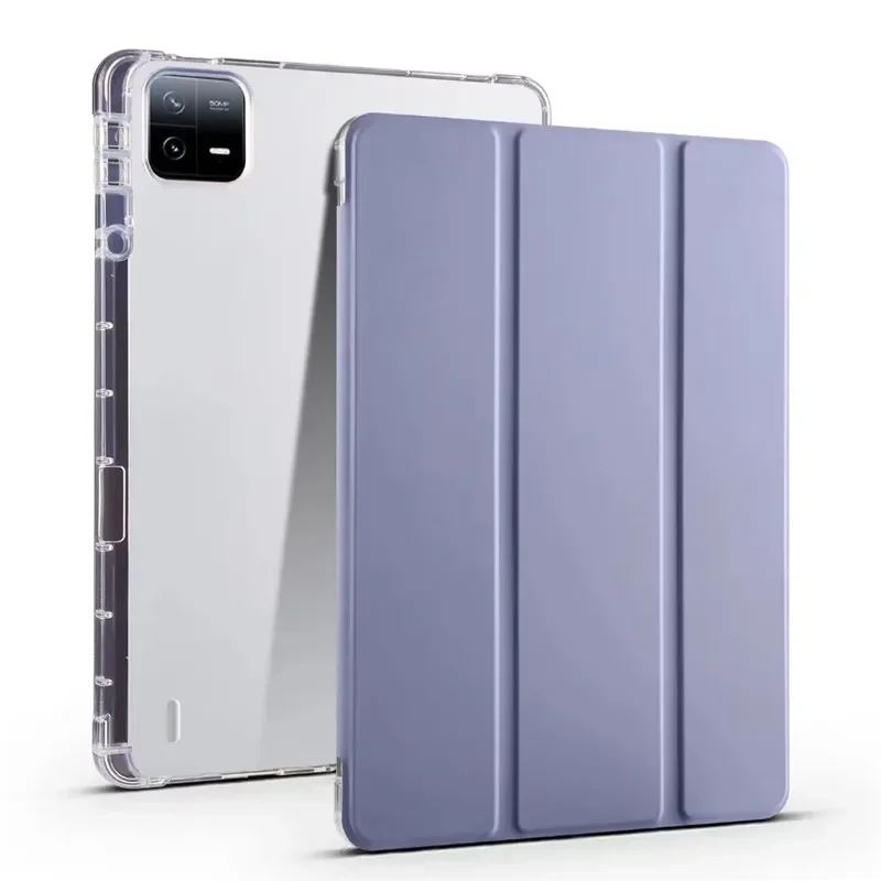 Funda for Xiaomi Redmi Pad Pro 12 1 Case with Pencil Holder Clear Soft Cover for Xiaomi Poco Pad Cover 2024 Tablet Case
