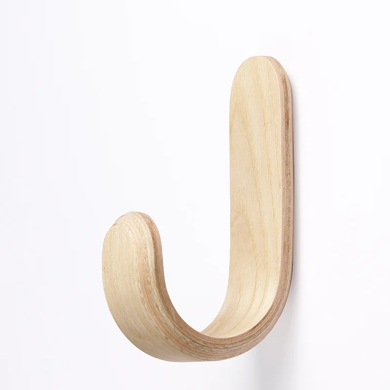 

Round Mouth Design Fashion Easy Entry Hook Children's Wooden Coat and Hat Hook