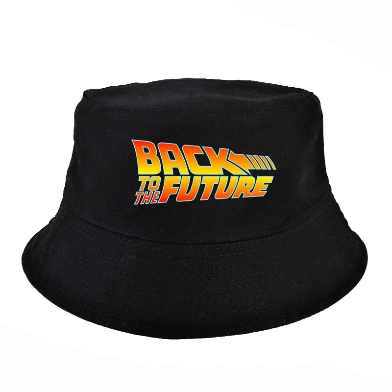 New Fashion Back To The Future Printted bucket hat Unisex Outdoor Sports Sun Visor Dad Cap Girl Boy Casual Fisherman cap