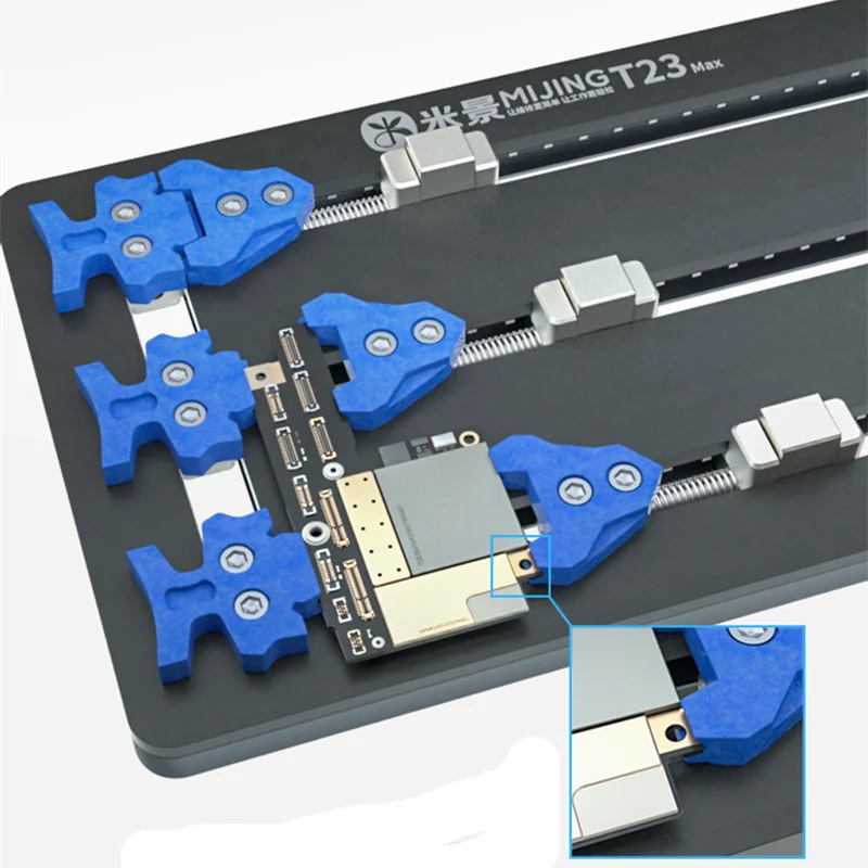 Imagem -02 - Universal Motherboard Phone Repair Fixture Pcb Cpu ic Chip Braçadeira de Retrabalho de Solda Mijing T22 Max T23 Max Irepair u3