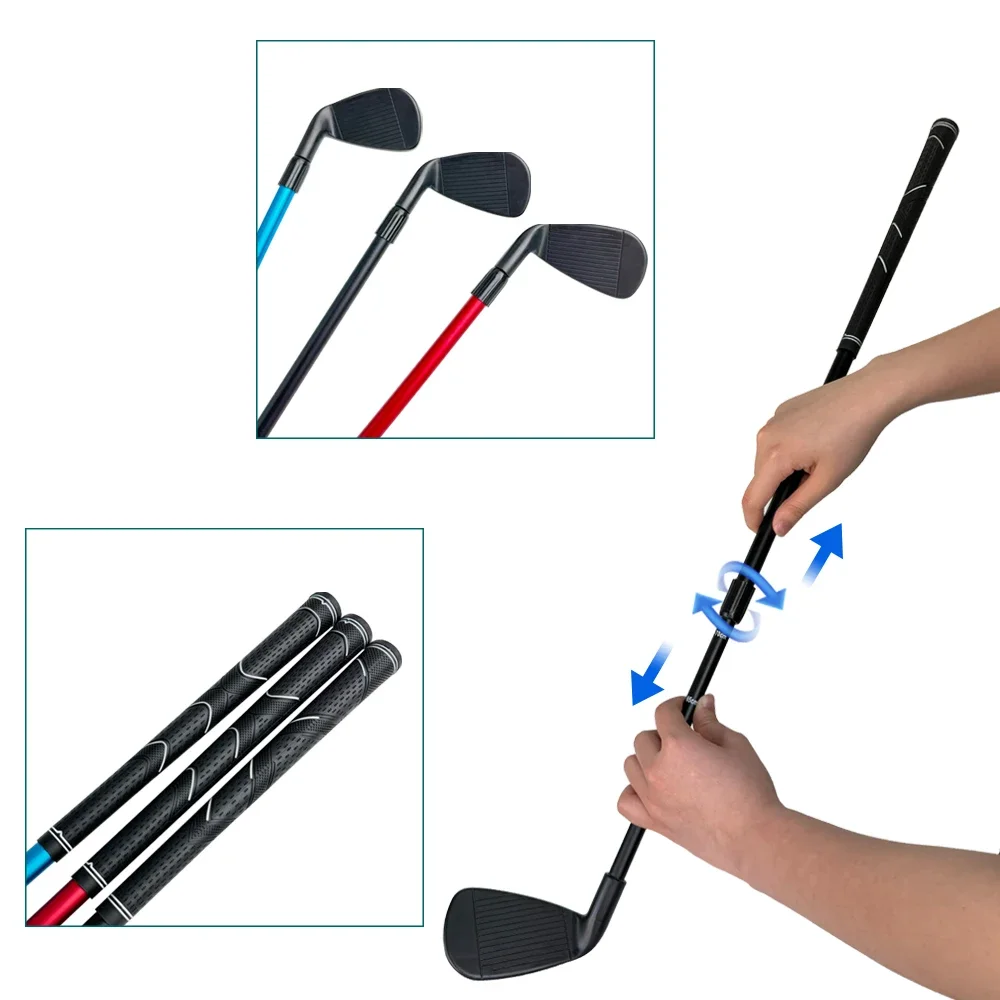 Factory Wholesale Two Section Adjustable Golf Clubs Aluminum Alloy Shaft Golf Telescopic Chipper for Outdoor Chipping Training