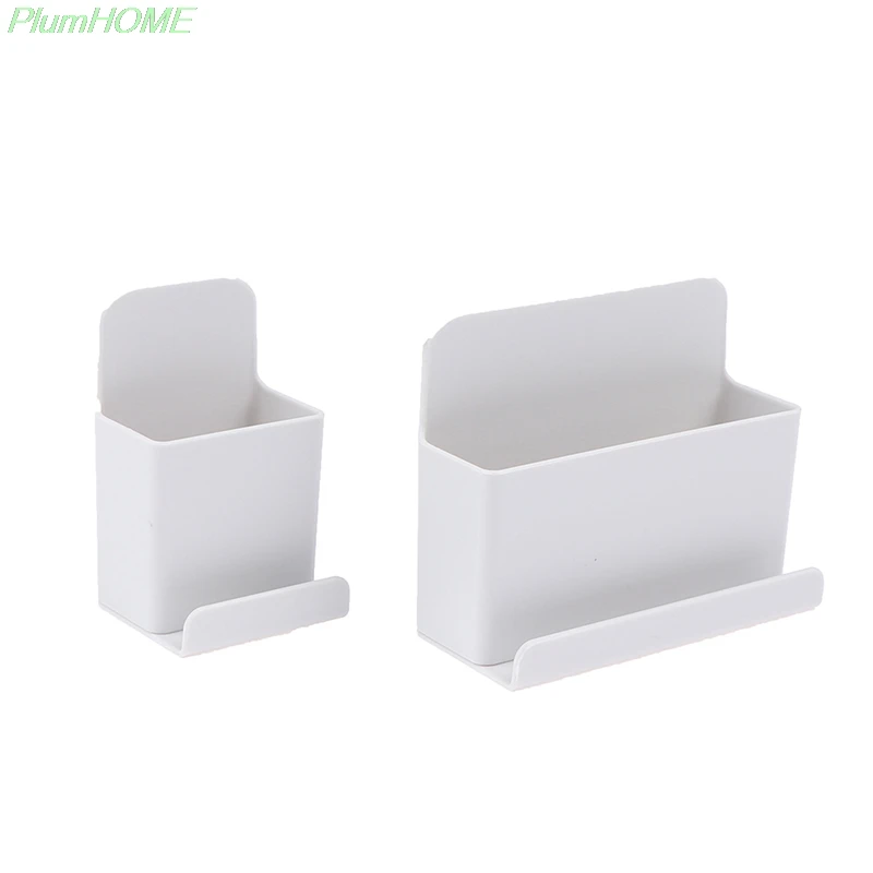 Boîte de Rangement Murale pour Télécommande de Climatiseur, Support de Prise de Téléphone Portable, Conteneur 2 TAN2