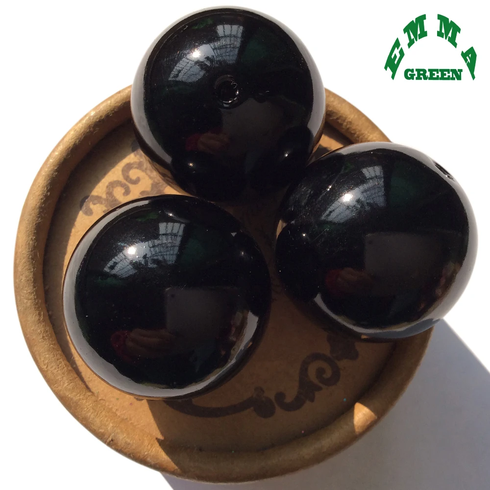 Halloween Black Beads Pearls for Jewelry Making 6mm to 30mm A40 Acrylic Abs Pearl Beads for DIY Chunky Halloween Kids Crafts