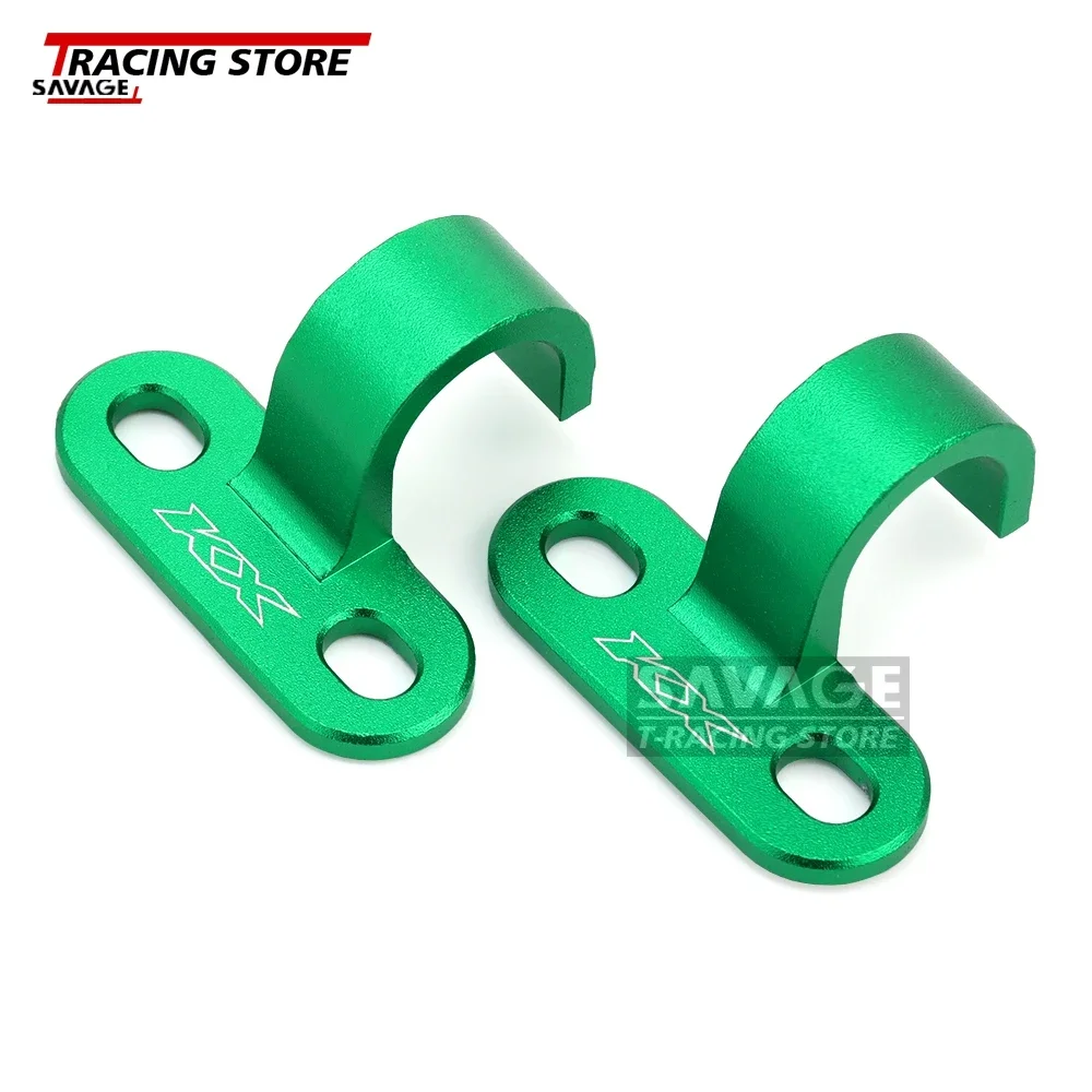 KX Front Rear Brake Hose Holder Guide Clamp For KAWASAKI KX250F KX450F KX250 KX450 KX250X KX450X Brake Cable Fixed Clip Motor