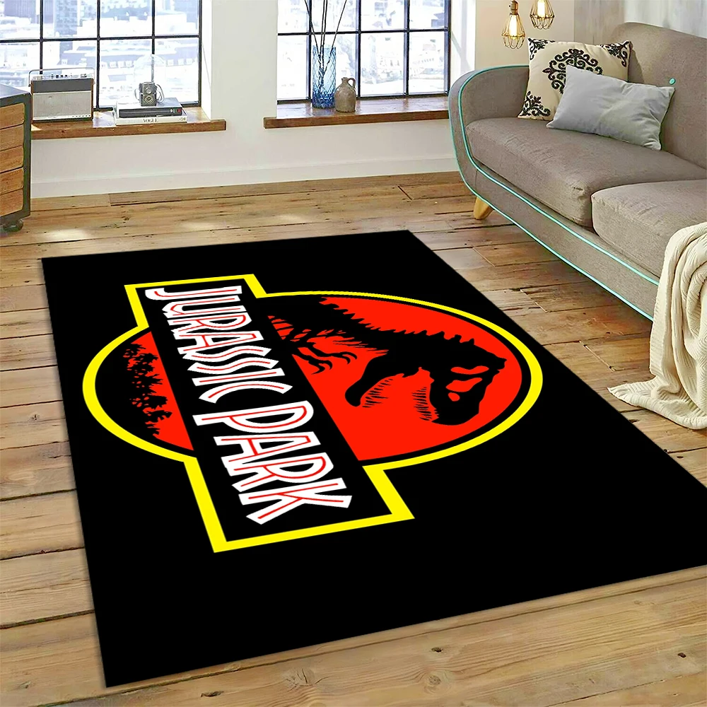 3D Cartoon Jurassic Park Dinosaur Dino Rug Carpet for Living Room Bedroom Decor,floor Mat Non-slip Decoration for Sofa Doormat