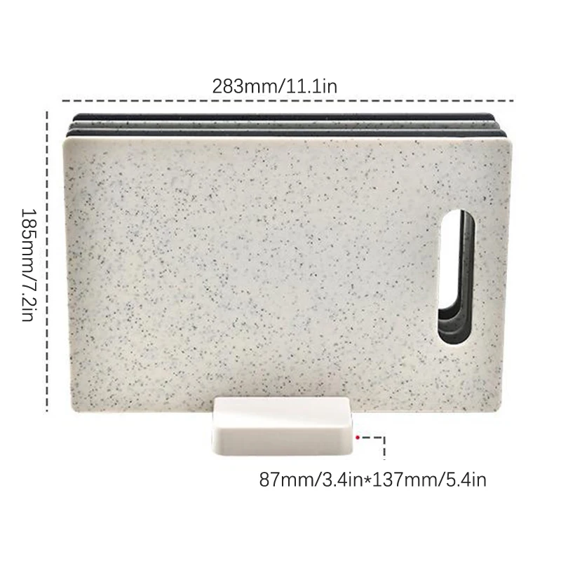 Ensemble de 4 planches à découper avec support, accessoires opaques de cuisine coordonnants