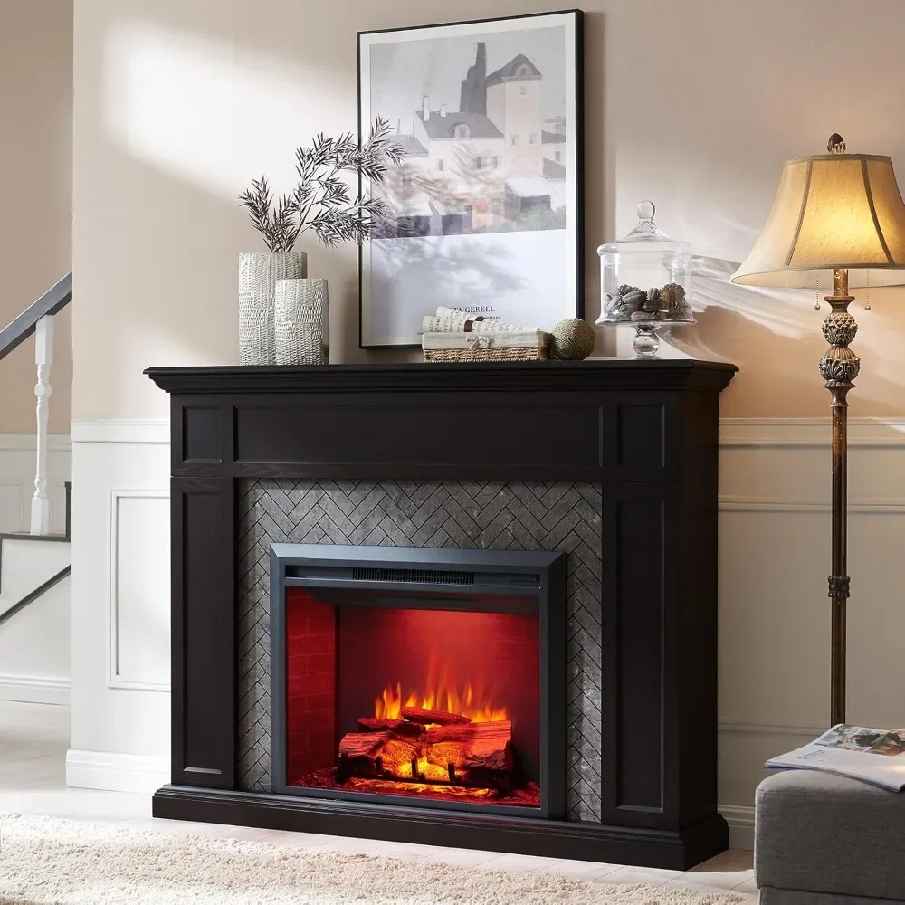 Hailey Electric Fireplace with 57