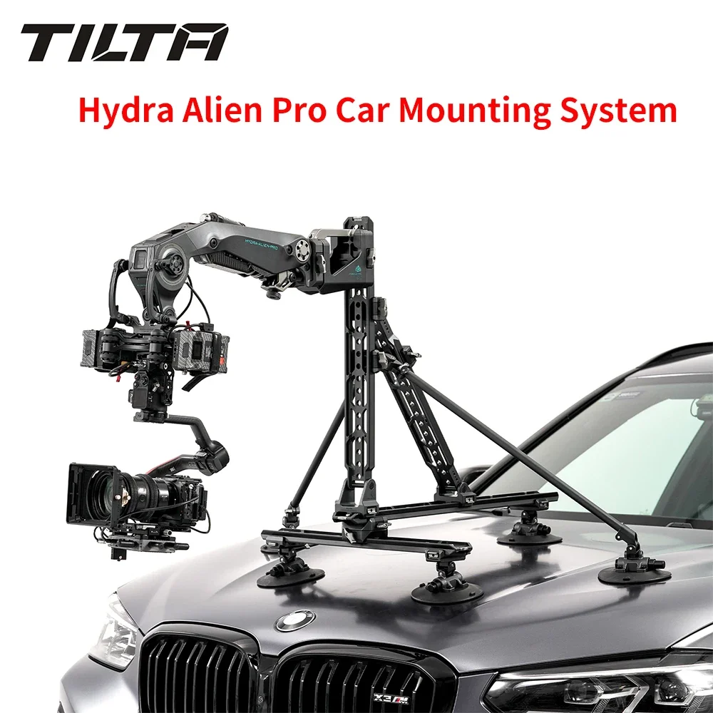 TILTA HDA-T18-A-V Hydra Alien Pro Wirelessly Controllable Shock Absorbing Head Car Mounting System Supports Up To 28.6 Lbs