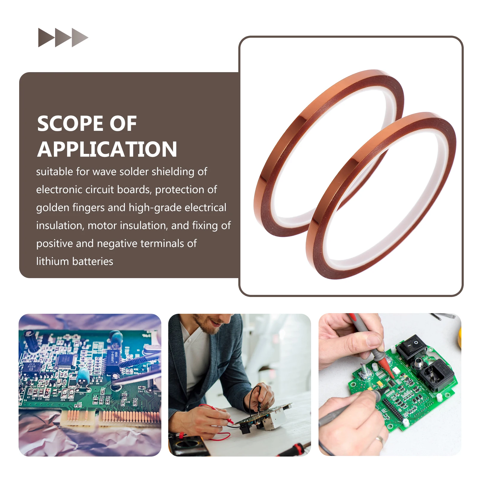 

Polyimide Film Sublimation Tape Heat Resistant Tapes for Soldering Flexible Durable Long Time Use Excellent Physical Properties