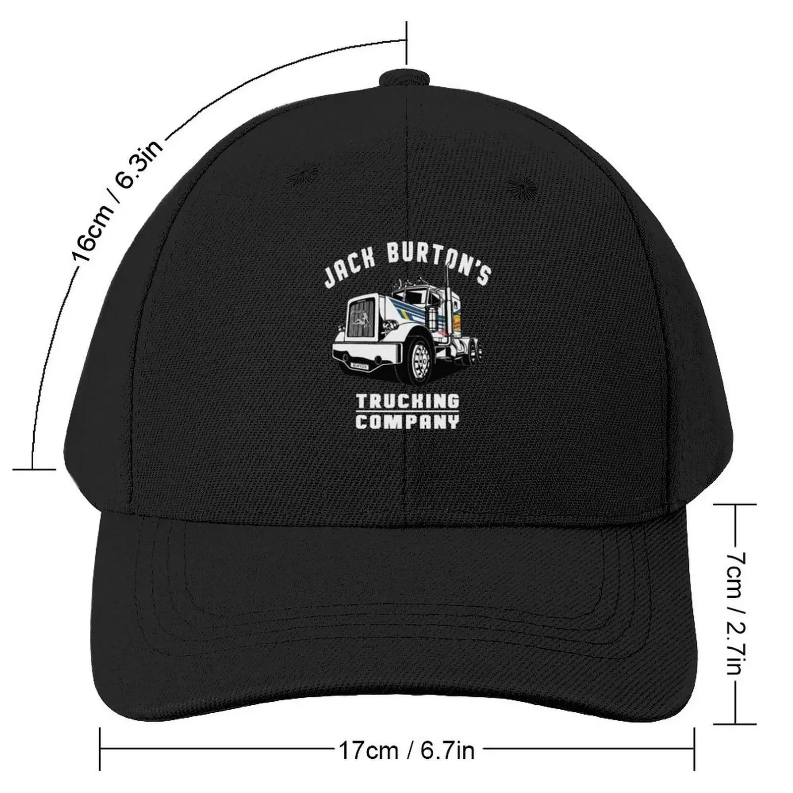 Jack Burtons Trucking Company Black Baseball Cap Thermal Visor Luxury Man Hat Women Beach Fashion Men's