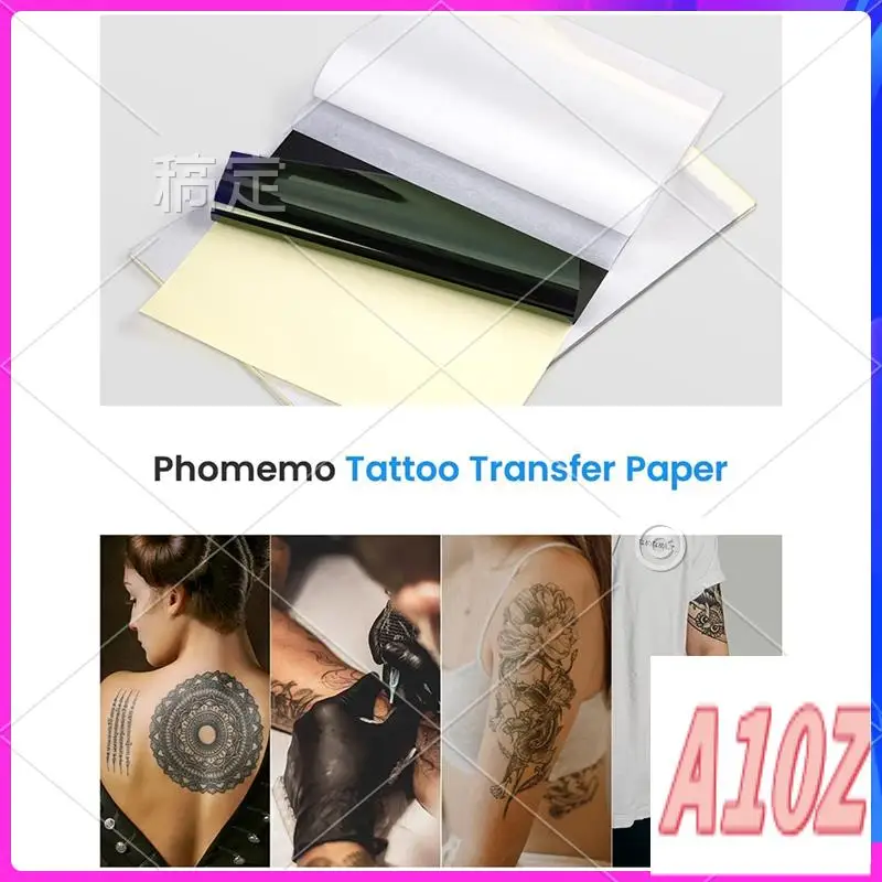 0Z-Tattoo Transfer Paper, 50 Sheets Tattoo Stencil Paper For Tattooing, Compatible With M08F Printer, A4 Size