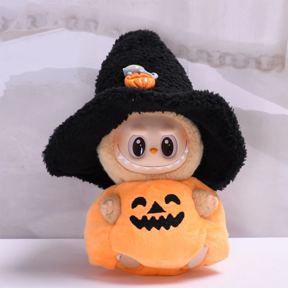 ミニチュアハロウィンパンプキンコスチューム、帽子付き、17cmラブラブドール用、キュートなDIYドール服、素敵な衣装、女の子の友達へのギフト