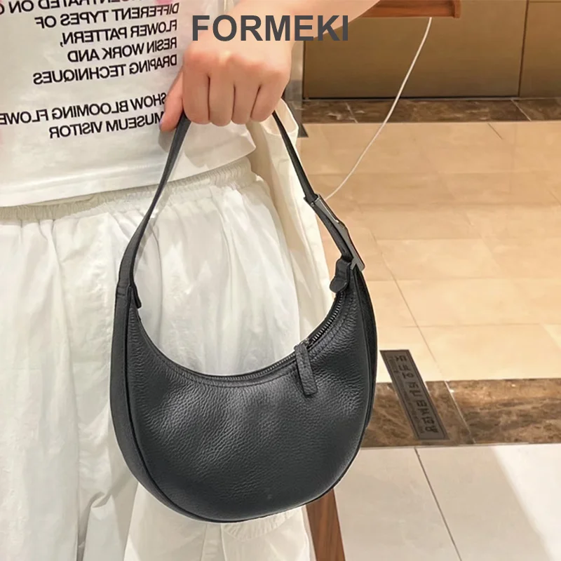 

Formeki New Arrivals Women'S Bag Real Bag For Women Shoulder Retro Halfmoon Bag Luxury Design