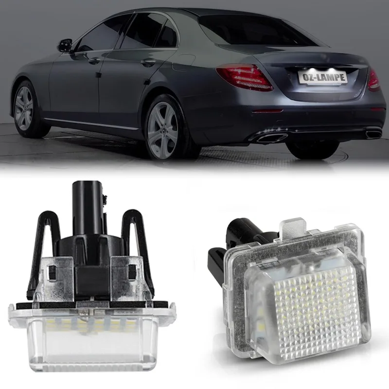 

For Mercedes Benz W204 S204 C117 / X117 W221 W222 W212 S212 W21 for ANGRONG 2x 18 SMD Canbus LED License Number Plate Light Lamp