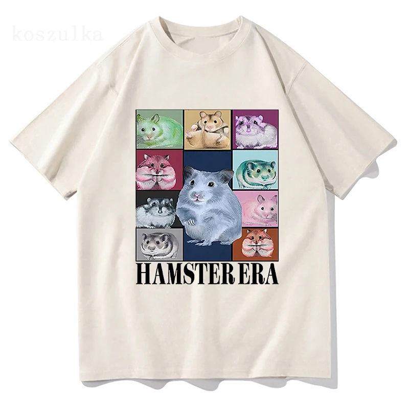 Eras Tour Hamster Tshirt Funny Retro Men/Women Clothing Harajuku T-shirt Unisex Vintage Kawaii Cotton Tops Graphic T Shirts