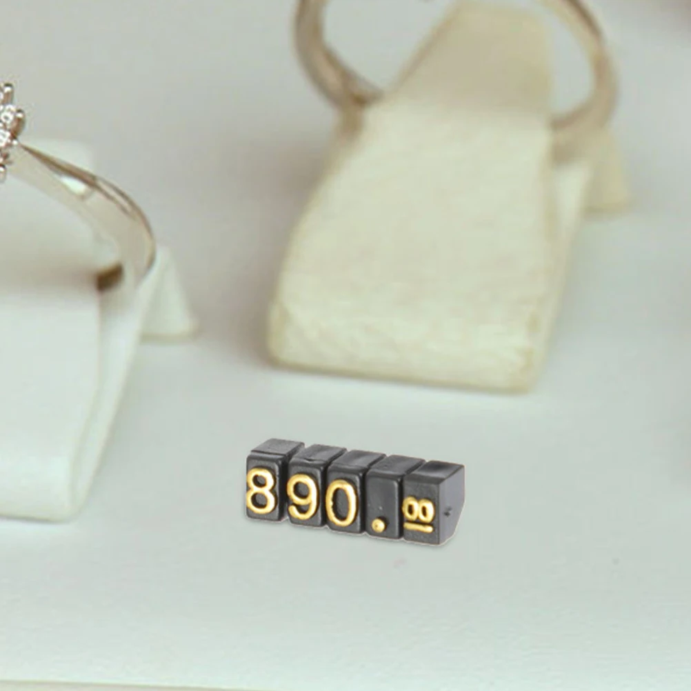 

15 Black Tags for Jewelry Watches Fruits Vegetables Products Clothing Bakeries Retail Counter Plastic